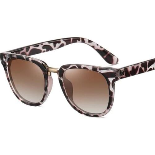 2021 Fashion Black Square Polarized Sunglasses Women Luxury Brands Female Original Leopard Retro Anti-Glare Driving Glasses