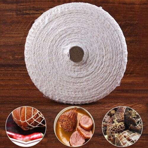 5 Meter Cotton Meat Net Ham Sausage Net Butchers String Sausage Net Roll Hot Dog Net Sausage Packaging Tools Meat Cooking Tool