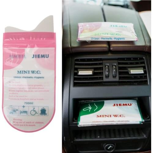 700ml Emergency Portable Car Urine Vomit Bag Handy Disposable Urinal Toilet Bag X4YD
