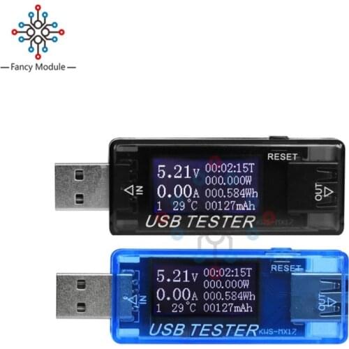 8 in1 QC2.0 3.0 4-30V USB Capacity Voltage Tester Current Meter Monitor Energy Power Indicator Detector Voltmeter Ammeter