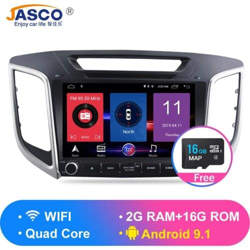 IPS Android 9.1 Car Stereo DVD Radio GPS Navigation Player For Hyundai ix25 Creta 2014-2018 Video Multimedia Bluetooth Headunit