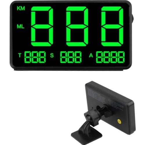 Altitude Display Projector Car Head Up Display KM/h MPH Odometer C60s/C80 Car GPS Speedometer Big Fonts LED Display