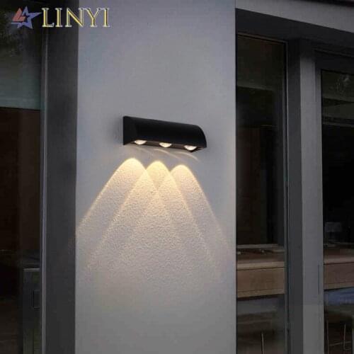 Indoor Outdoor 3W LED Wall Light Home Decor Waterproof IP65 3Leds Wall Lamp Hotel Balcony Stairs Aisle Garden Porch Wall Lamps