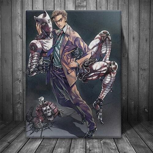 JOJOS Yoshikage Kira Killer Queen anime Canvas poster Painting wall Art decor Living room Bedroom Study Home Decoration Prints