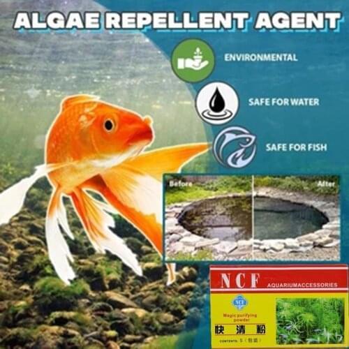 Eco-Aquarium Purifying Powder Algae Repellent Agent Moss Remover Aquarium Water Purifier Powder