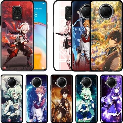 Genshin Impact Cool Silicone Phone Case For Fundas Redmi Note 9S 9 8 2021 9A 9C 8T 9T 10 Pro 7 7A 8A 6 6A 4G TPU Shell Cover