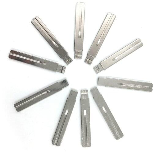 HKCYSEA 10 pcs/lot Metal Blank Uncut Flip KD Remote Key Blade Type #24 for Fuhao
