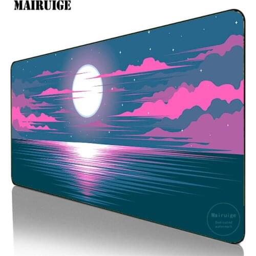 Lake moon Gaming Mouse Pad landscape Large Mousepad Gamer Accessories XL Anti-slip Natural Rubber PC Computer Keyboard Desk Mat