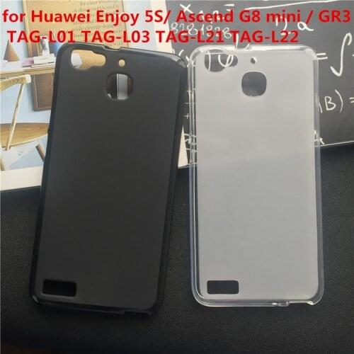 Soft Silicone Protective Back Cover Cases for Huawei Enjoy 5S/ Ascend G8 mini / GR3 2015 TAG-L01 TAG-L03 L21 L22 Phone Case