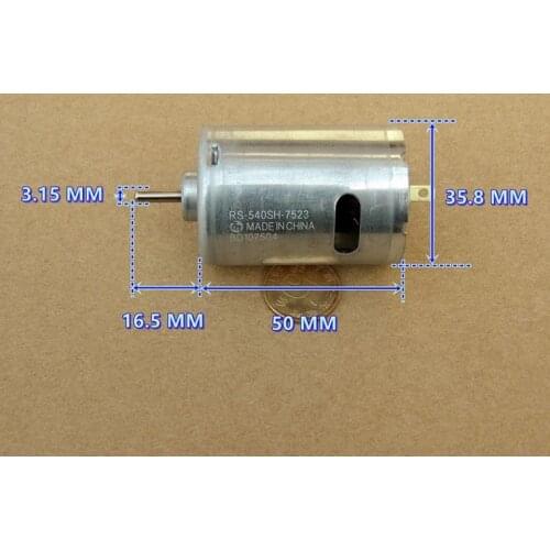 Brand new RS-540SH 7.4V 19800RPM high speed carbonb rush motor 540 DC motor for electric drill