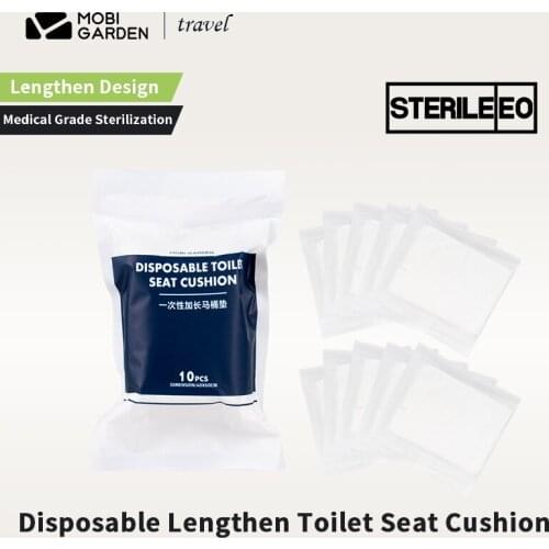 MOBI GARDEN Outdoor Travel Disposable Toilet Seat Cushion Lengthen Anti Dirty Sterilization Toilet Paper Hospital Company Plane