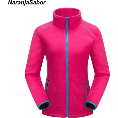 NaranjaSabor Autumn Winter Womens Casual Jackets Fleece Softshell Coats Female Windproof Hoodies Thermal Outwear Brand Clothing