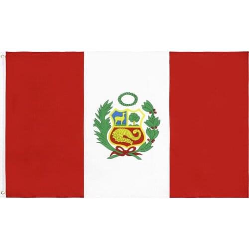 Peru National Flag Football Banner Polyester Flag 90*150cm For Festival Home Garden Decoration Party Supplies