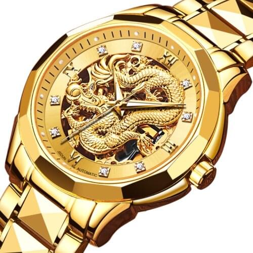 Full Automatic Mechanical Watch Waterproof Luminous Mens Watch 8840