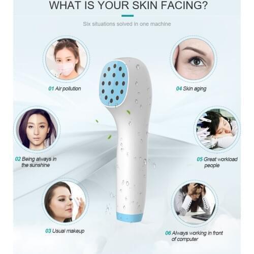 Portable Handheld LED Infrared Light Therapy, 630nm red and 850nm Near Infrared Combined Blu Light, can Relieve Pain Skin Care