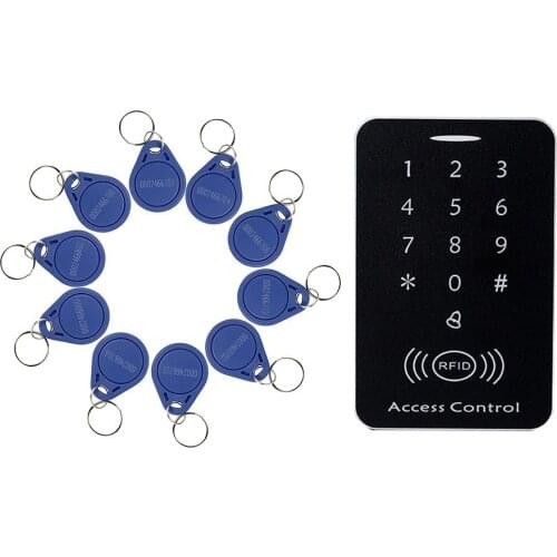 Good Sale 125KHz RFID Access Control System Security ID Card Password Door Lock 10 Keyfobs