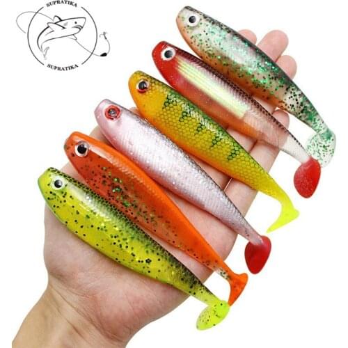 Sea Fishing Lures Outdoor 6pcs/set 11.5cm/12.7g Wobbler Bionic Bait Swim bait Artificial Rainbow Frog Rubber Soft Bait