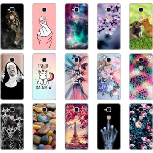 Silicon Case For Huawei Honor 5C Soft TPU Transparent Back Phone Cover For honor 5 c Full 360 Protective Printing Clear Coque