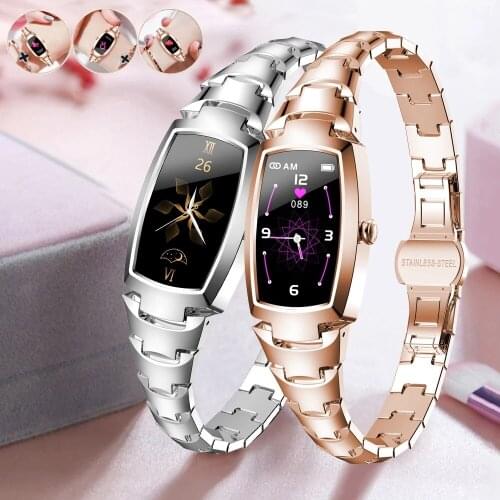 GEJIAN Fashion Smart Watch Women IP67 Waterproof Heart Rate Monitor Girl Fitness Smart Bracelet Wristband Android IOS smartwatch