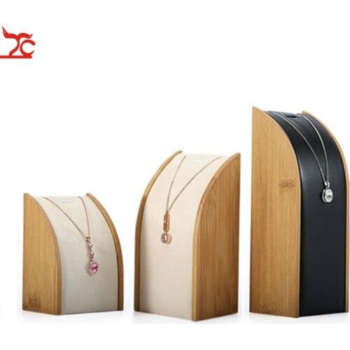 Bamboo Necklace Display Rack Storage Rack Pendant Display Organizer Jewelry Display Jewelry Storage Counter Display Stand