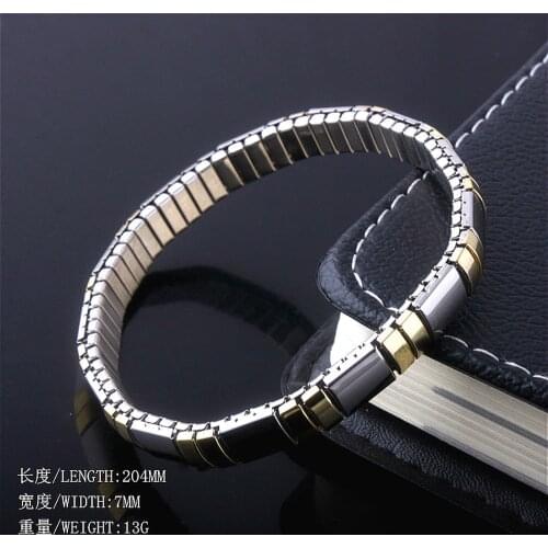 Stainless Steel Bracelet Slim Metal Chain Style Italian Charms Elasticity Phnom Penh Bracelets Couple Jewelry Personality Bangle
