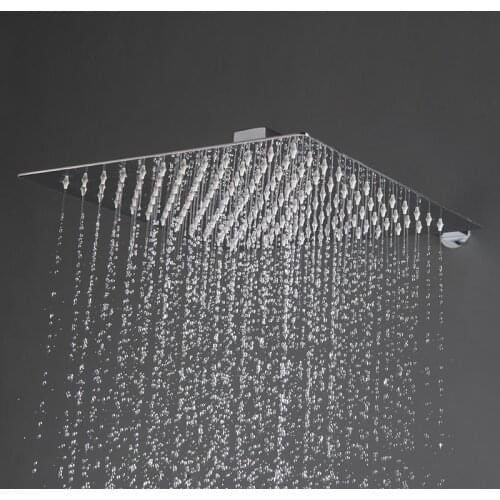 High quality 304 stainless steel material bathroom shower air pressure boost 2mm thin rain shower head 8 10 12 inch