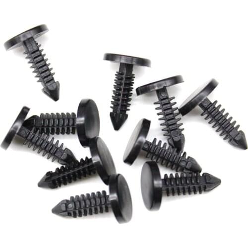 10Pcs Weatherstrip Clip Fastener Fits 3/16" Hole Nylon Retainer For Ford GM & AMC