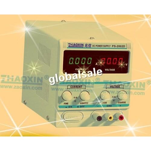 ZHAOXIN New Digital PS-2002D Linear DC Power Supply 0-20V Outpur Voltage, 0-2A Output Current