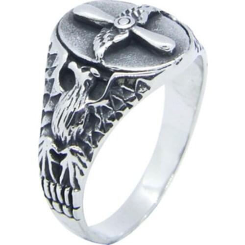 1pc Dropship New Design Angle Cool Ring 316L Stainless Steel Fashion Band Party Ring