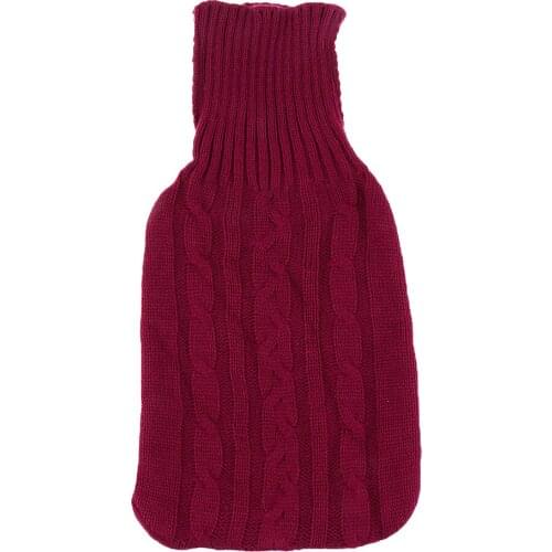 2000ml Hot Water Bottle Cover Case Classic Premium Knitted Large Bags