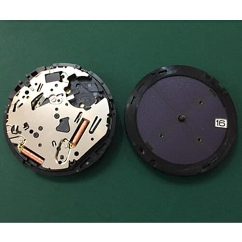 Watch accessories original Japanese photokinetic quartz movement VR42A single calendar movement with battery