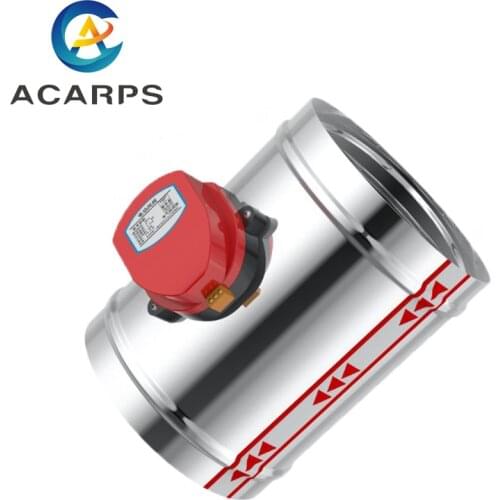 Stainless Steel 201 Damper Electric Air Valve Motorized Check Valve for 3/4/5/6/8inch Pipe 80/100/125/150/200/250mm 220V 12V 24V