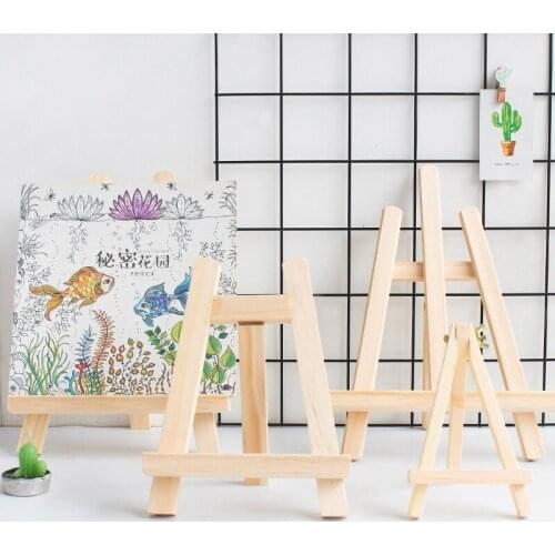 Mini Wooden Adjustable Painting Drawing Stand Easel Frame Artist Tripod Display Shelf School Student Artist Supplies