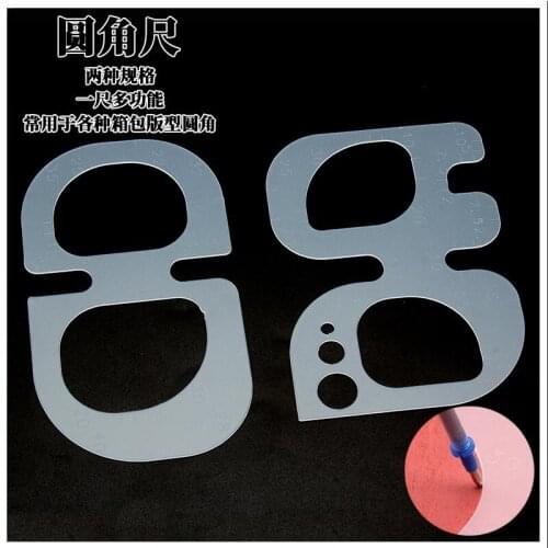 DIY leather craft Round Square Ruler Shaped Template Leather Cutting Die Leather Craft Knife Punching Cutting Mould pvc template