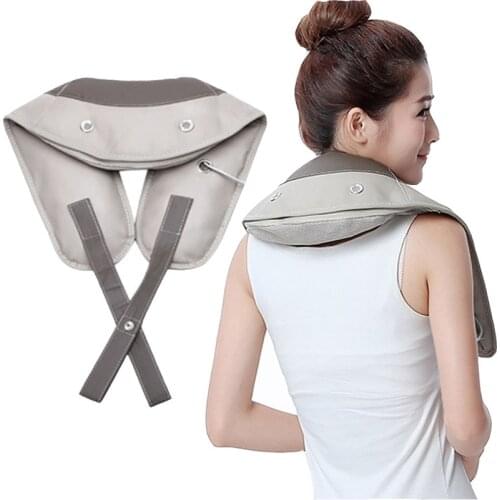 Electrical Shiatsu Neck Shoulder Body Massager Back massage belt Beating electric cervical massager Kneading Car Home Massagem