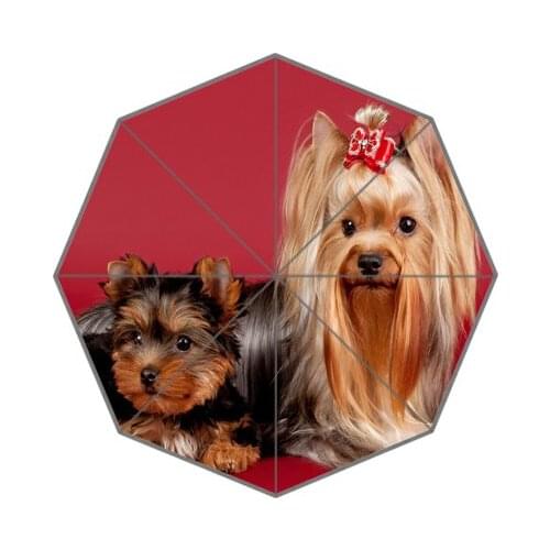 Custom Yorkshire Terrier Smart elephant Foldable Umbrellas Suprised Gift For lover friend