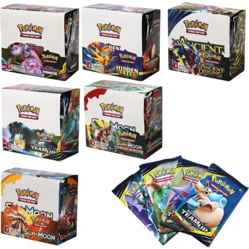 324Pcs Game Collection Cards Pokemon Cards Booster Boxes Sun & Moon Evolution Sword Shield Hidden Fate Trading Card Kids Toys