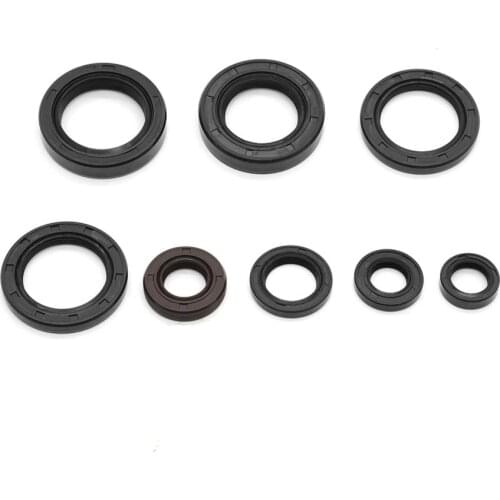 8PCS Motorcycle Engine Oil Seal Kit Set Fit For Yamaha DT125 DT175 MX125 MX175 IT175 YZ125 DT 125 175 MX 125 175 1974 - 1983