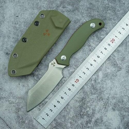 LEMIFSHE new integrated fixed DC53 blade G10 handle outdoor camping hunting survival pocket kitchen fruit knife EDC tool