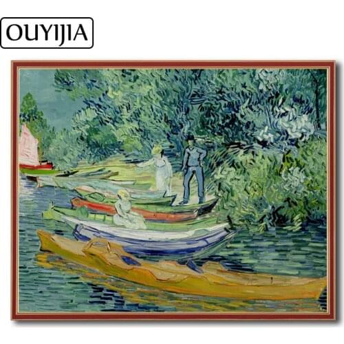 OUYIJIA Van Gogh Landscape Character Oil 5D DIY Diamond Painting Embroidery Home Decoration Gift Mosaic Rhinestone Cross Stitch