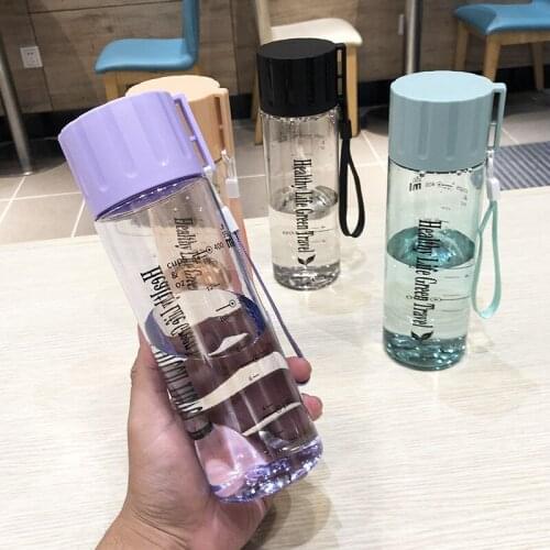 Plastic water cup female student frosted cup Korea small fresh cute fresh portable couple teacup net red simple