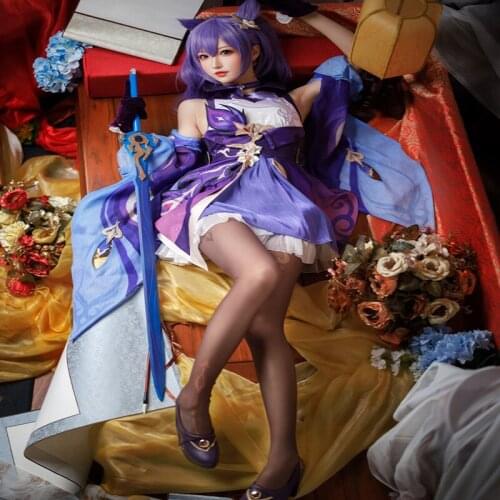 Pre-sale Game Genshin Impact Keqing Suit Halloween Cosplay Costume Ke Qing Anime