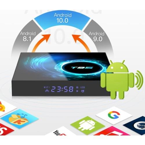 T95 H616 Android 10.0 Smart TV Box 4GB 32/64GB 6K 30fps 3D Quadcore 64-bit Wifi Media Player For YouTube Google TV Box EU Plug
