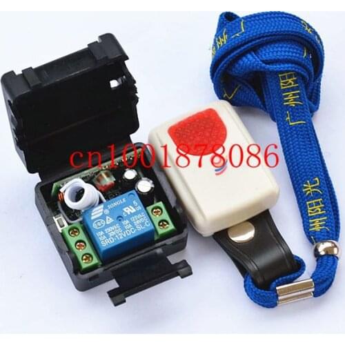 Free Shipping Wireless Remote Control Switch Radio Switch DC12V 1CH Relay Receiver Transmitter For Motor Gate Lighting