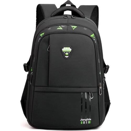 Black School Backpack for Boys Mens Backpack Primary Schoolbag Nylon Durable Kids Book Bag Laptop Bags Mochilas