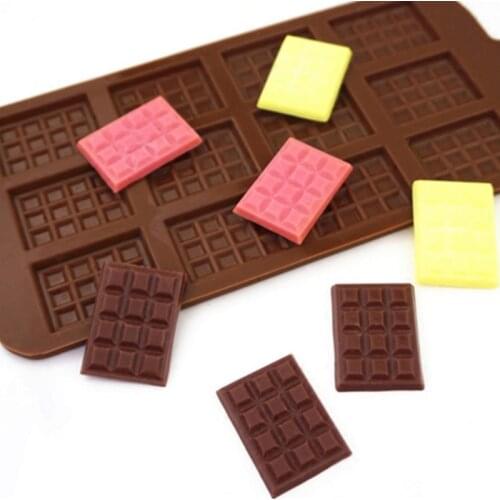 Silicone Mold 12 Even Chocolate Mold Fondant Molds DIY Candy Bar Mould Cake Decorating Tools Kitchen Baking Accessories