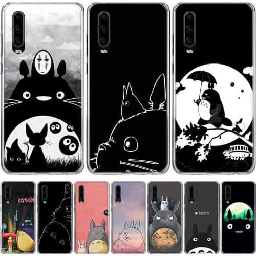 Totoro Studio Ghibli Anime Silicon Phone Case For Huawei P30 P20 P40 P10 Mate 30 20 10 Pro Lite P Smart Z Plus + Pattern Cover C
