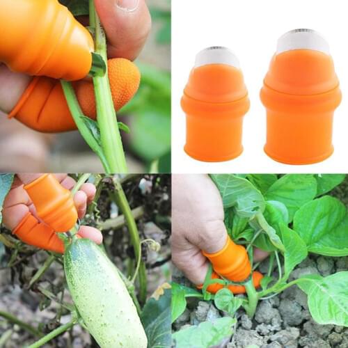 Silicone Thumb Knife Finger Protector Vegetable Harvesting Knife Plant Blade Scissors Cutting Rings Garden Gloves Gardening Tool