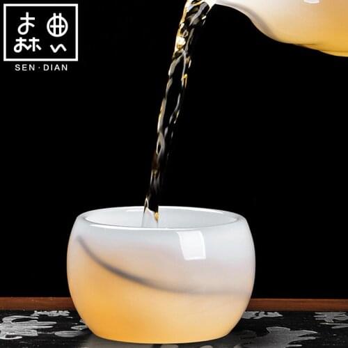 SENDIAN Glass Crystal Cup Handmade Craft High Temperature Resistant Crystal Tea Cup 2021 New Hot Office Home Kitchen Accessories