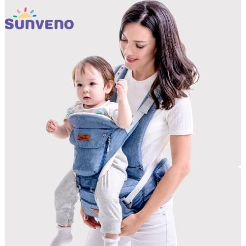 SUNVENO Baby Carrier Front Facing Baby Carrier Comfortable Sling Backpack Pouch Wrap Baby Kangaroo Hipseat For Newborn 0-36 M